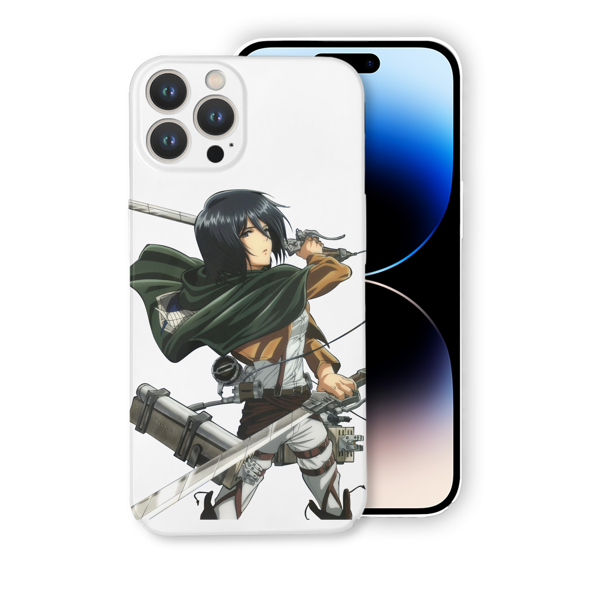 （画像用） 進撃の巨人 ミカサ·アッカーマン Attack on Titan Mikasa Ackerman 【iPhone 14シリーズ対応】ハードケース